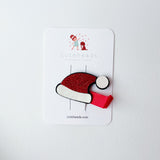 Puffy Christmas Alligator Clip