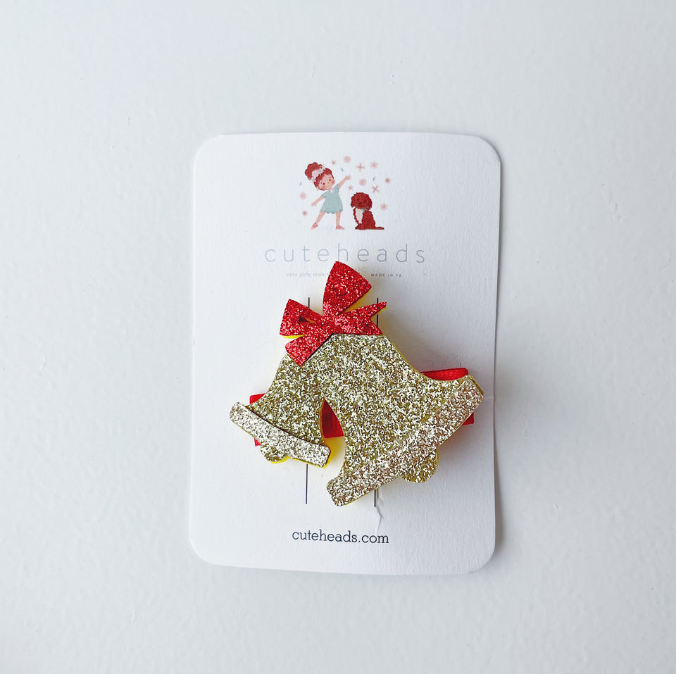 Puffy Christmas Alligator Clip