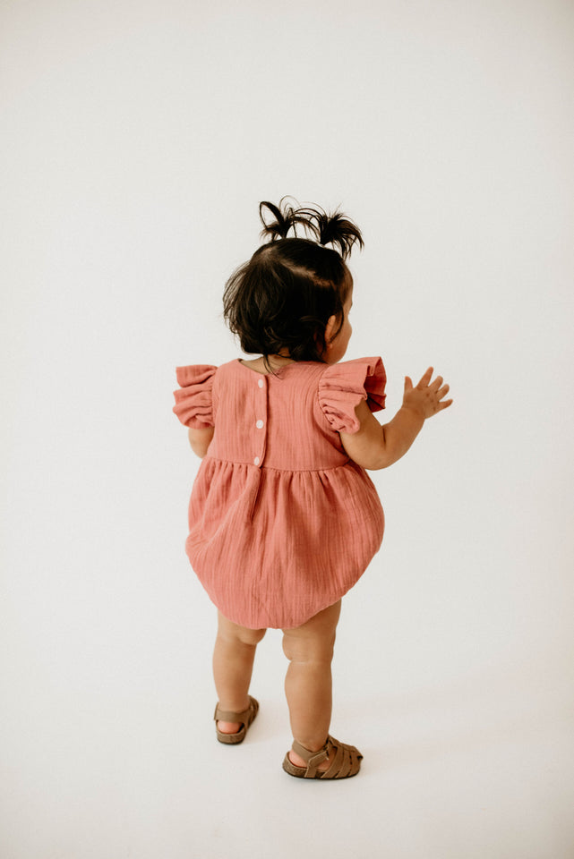 blush pink first birthday outift