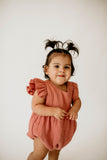 baby girl blush pink cotton outfit 