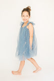 girls blue tulle dress