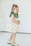 little girls ivory floral muslin cotton sun dresslittle girls ivory floral muslin cotton sundress