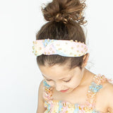 Bejeweled Tie Die Jersey Topknot Headband
