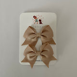 Mini Pigtail Bow Set with Alligator Clips