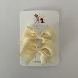 Mini Pigtail Bow Set with Alligator Clips