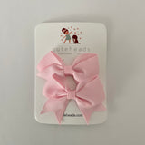 Mini Pigtail Bow Set with Alligator Clips