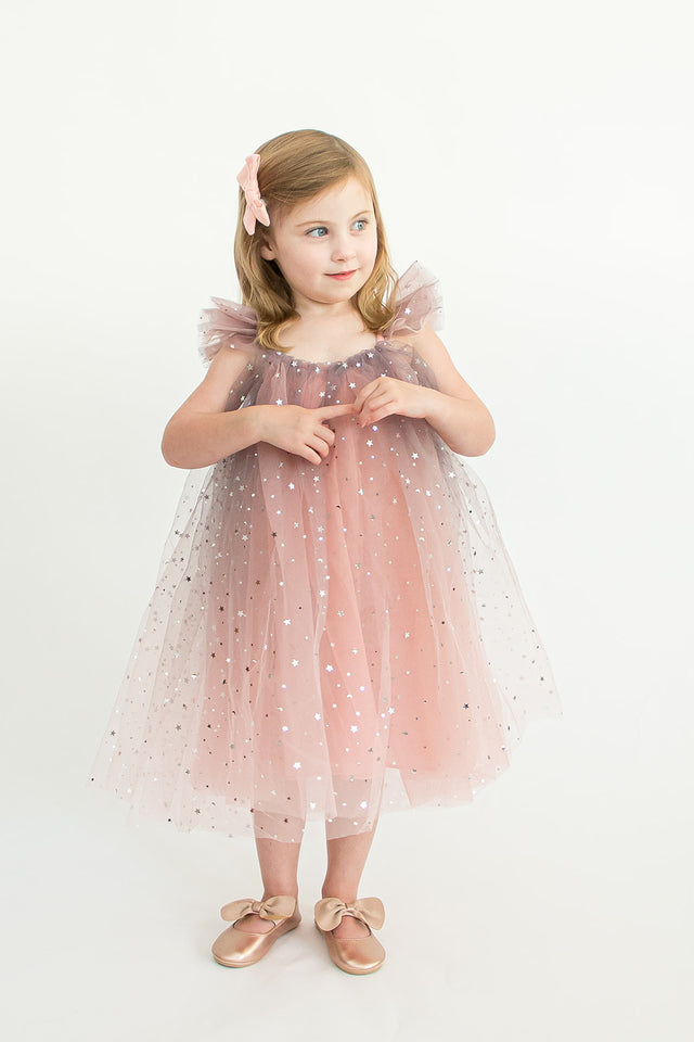 pink tulle first birthday dress