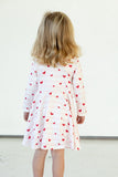 girls valentines day soft cotton dress
