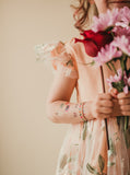 pale pink flower girl dress