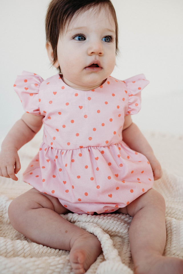 baby girls first valentines day outfit