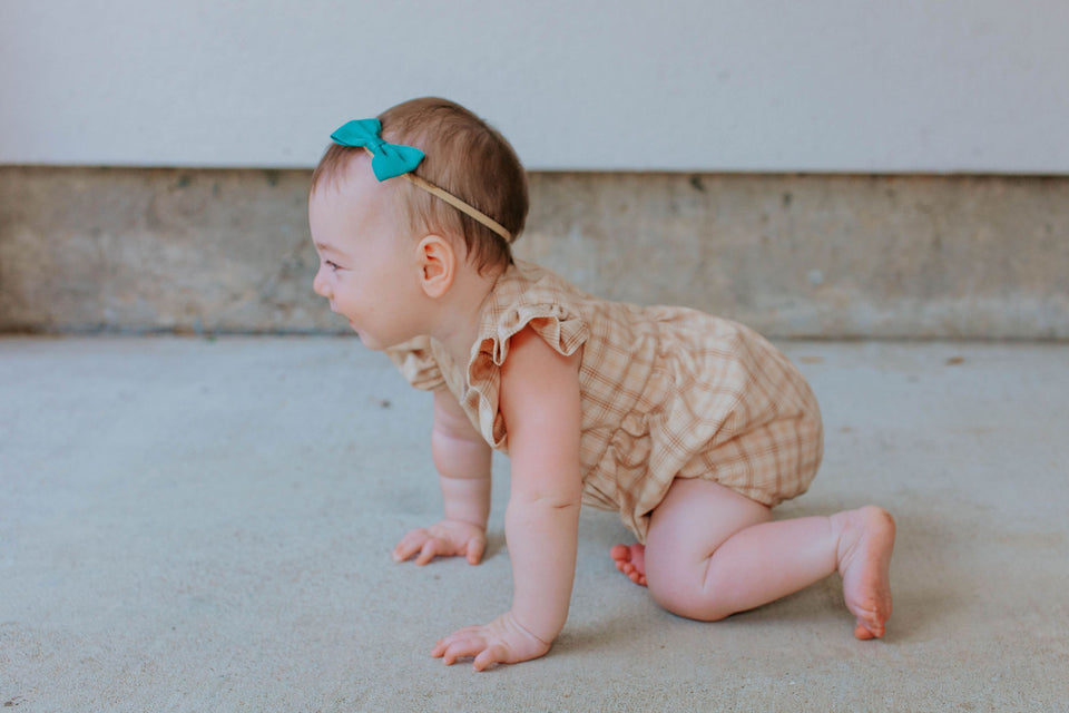 baby girls beige romper