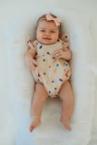 Infant Girl's Ivory Confetti Tulle Bubble Romper