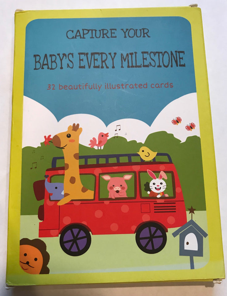Infant Girl's Milestone Photo Cards