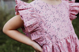 little girls pink halloween dress