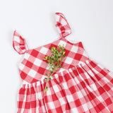 red and white buffalo plaid dress