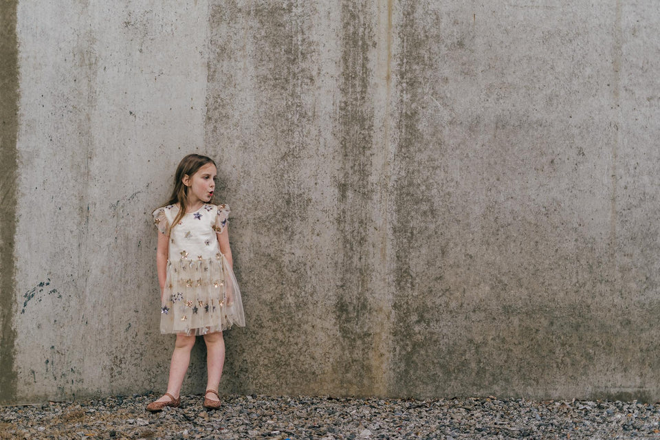 tulle dress with stars