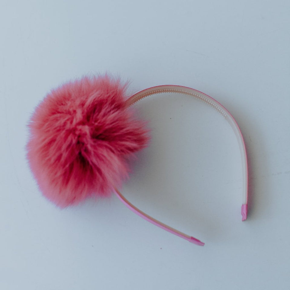 Faux Fur Puff Headband
