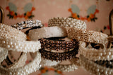 Little Girl's Bejeweled and Pearl Flower Girl Headband
