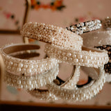 Little Girl's Bejeweled and Pearl Flower Girl Headband