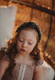 Little Girl's Bejeweled and Beaded Knotted Turban Headband One Size