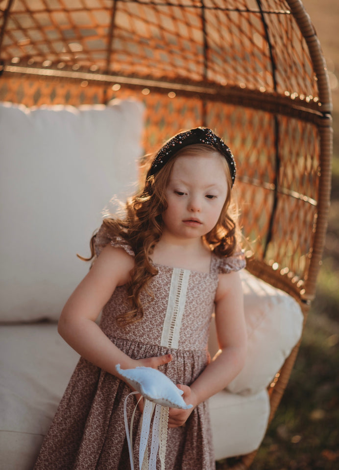 Little Girl's Bejeweled and Beaded Knotted Turban Headband One Size