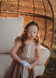 Little Girl's Bejeweled and Beaded Knotted Turban Headband One Size