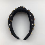 Little Girl's Bejeweled Rhinestone Knotted Turban Headband One Size