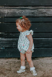 Infant Girl's Christmas Gnome Print Bubble Romper
