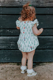 baby girls christmas elf print outfit