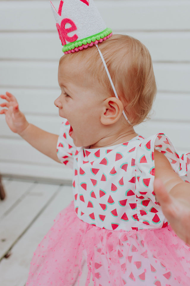 one in a melon cocomelon first birthday party outfit