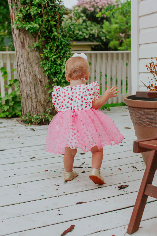one in a melon first birthday party dress