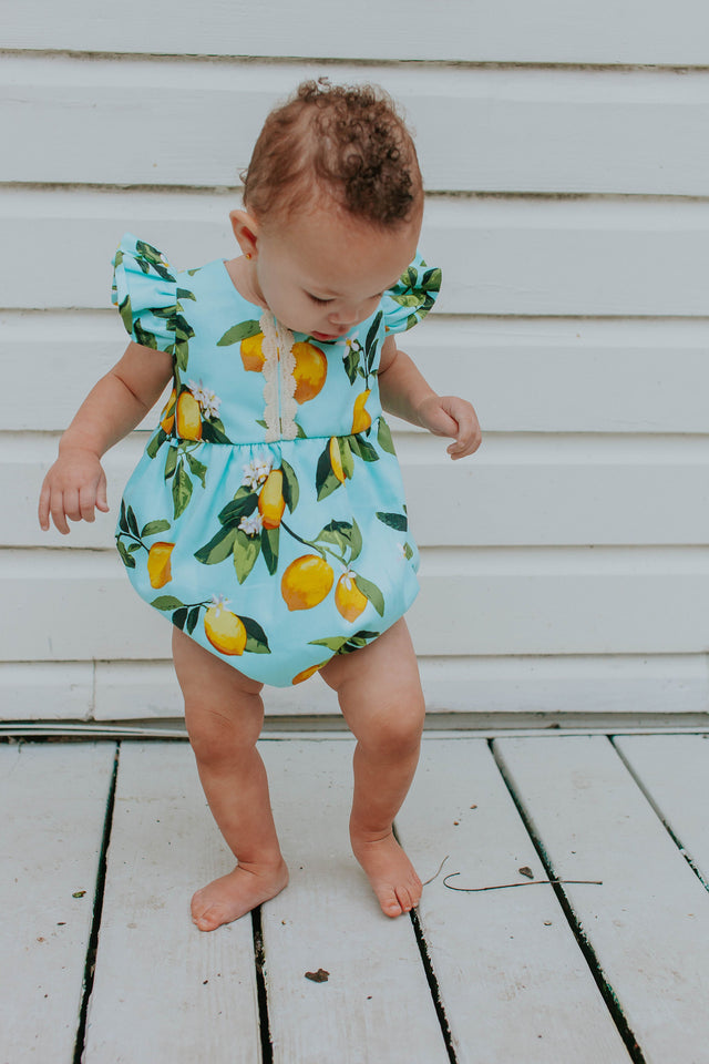 lemonade themed birthday outfit for girls