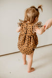 infaant girls muted black and brown valentine's day outfit