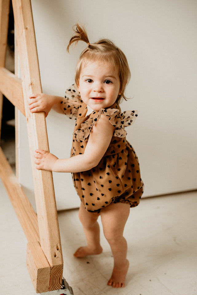 baby's first valentine's day romper