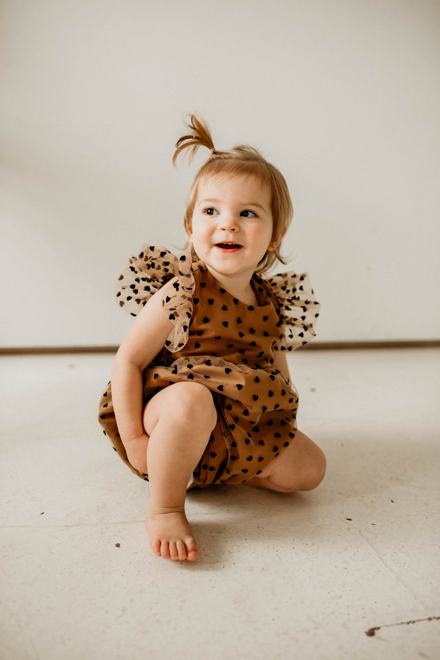 baby girls first valentines day outfit