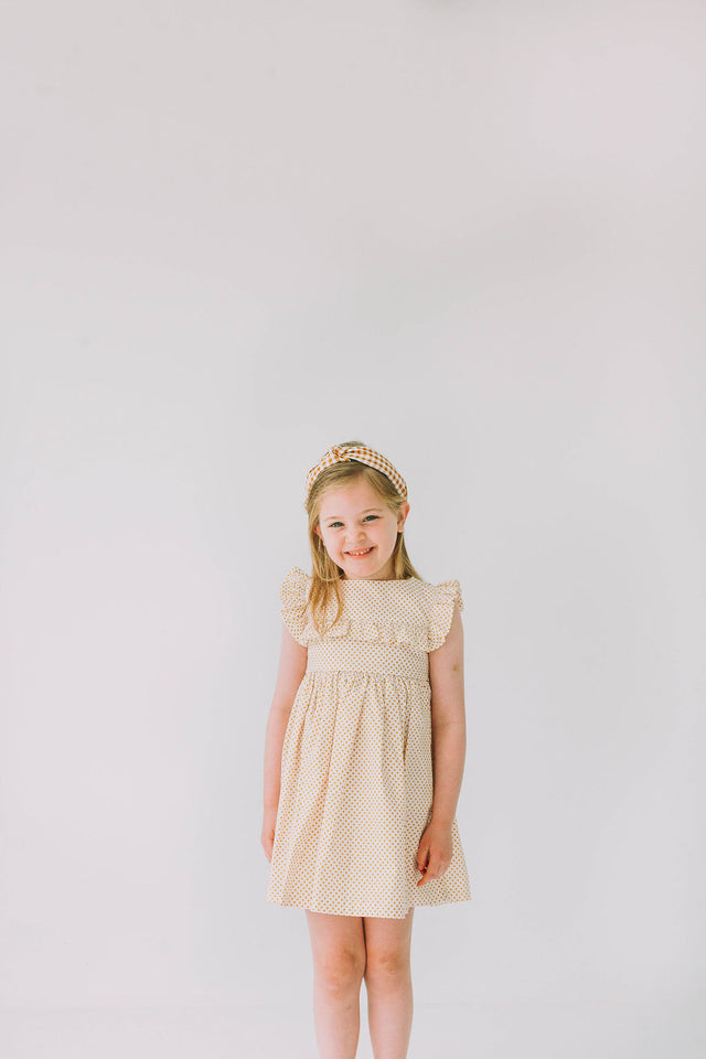yellow polka dot dress