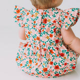 infant girls floral spring romper