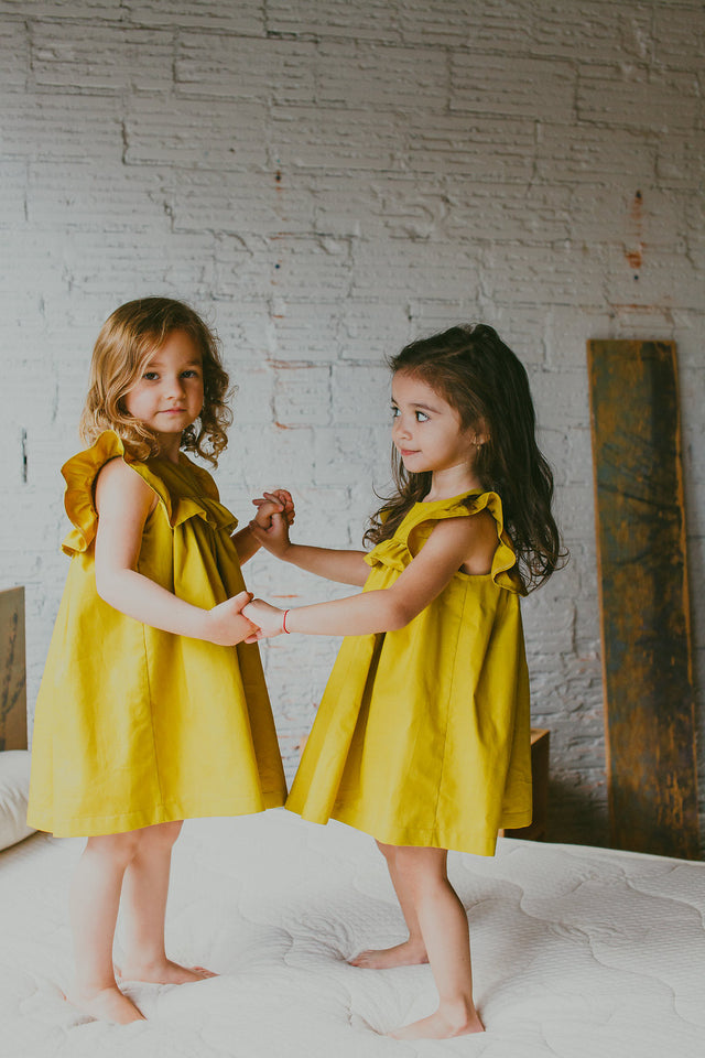 yellow dress for toddler girl