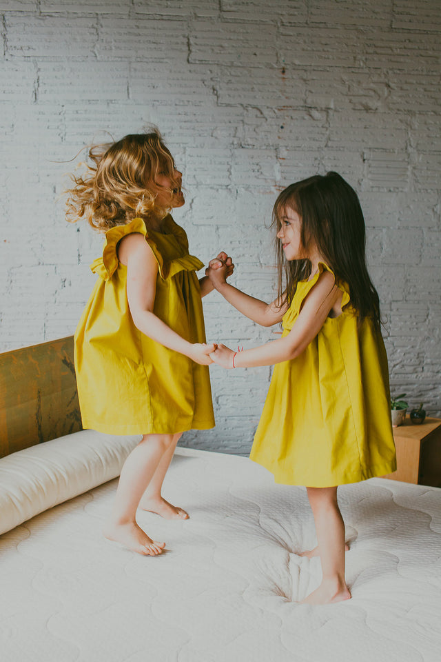 mustard yellow dress