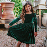 Girls-Green-Christmas-Dress-on-brunette-little-girl