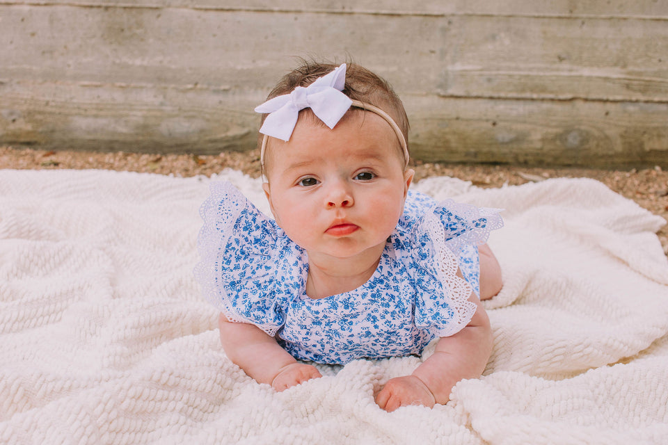 baby girls spring bubble romper
