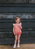 Infant Girl's Woodland Fox Print Print Bubble Romper