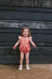 Infant Girl's Woodland Fox Print Print Bubble Romper