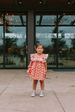 little girls fox dress ruffle collar