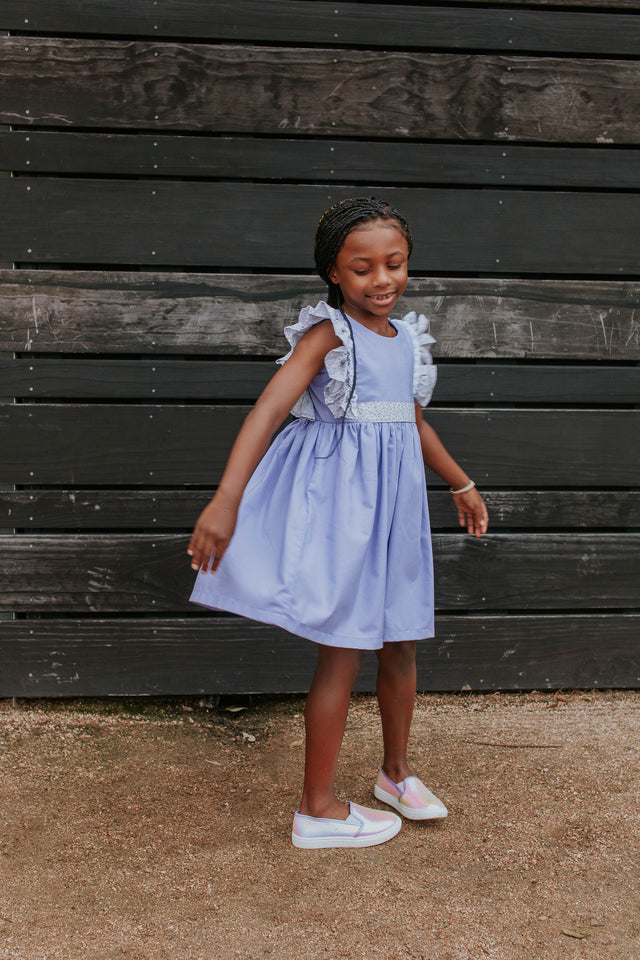 cotton floral twirl dress