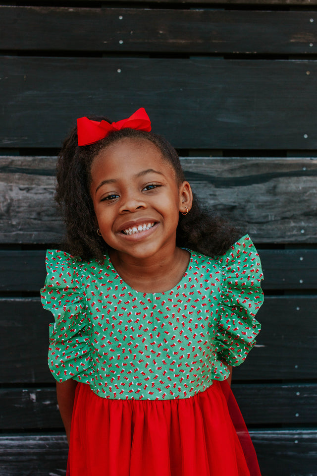little girls unique christmas dress