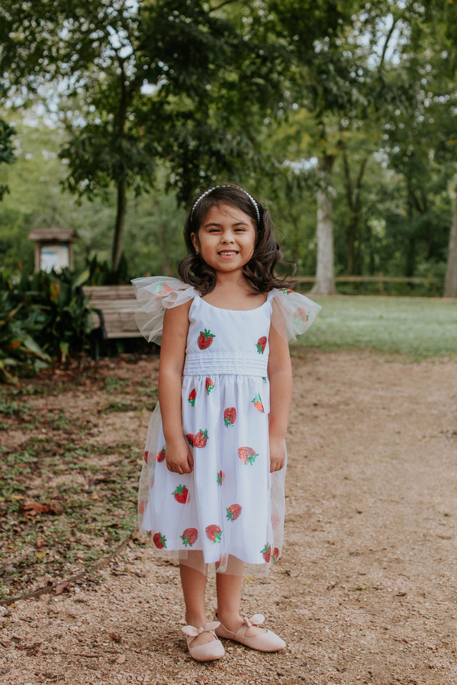 girls strawberry dress