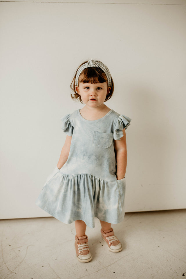 little girls tie dye birthday party dress