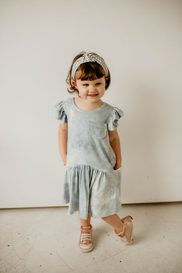 little girls tie dye birthday party dress