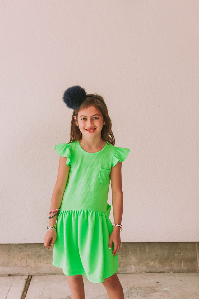 bright green dress kids